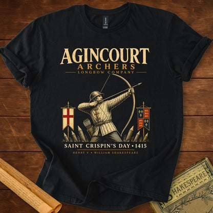 Saint Crispin’s Longbow Company – Agincourt 1415 Henry V T-Shirt