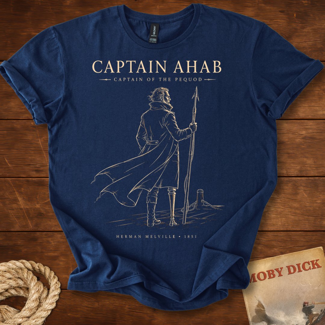 Captain Ahab – Captain of the Pequod  | Moby-Dick T-Shirt