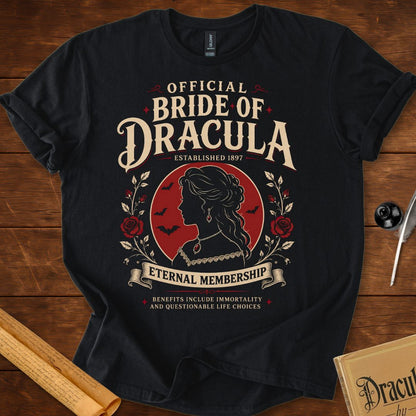 Official Bride of Dracula – Gothic Membership Society T-Shirt