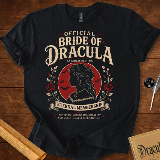 Official Bride of Dracula – Gothic Membership Society T-Shirt