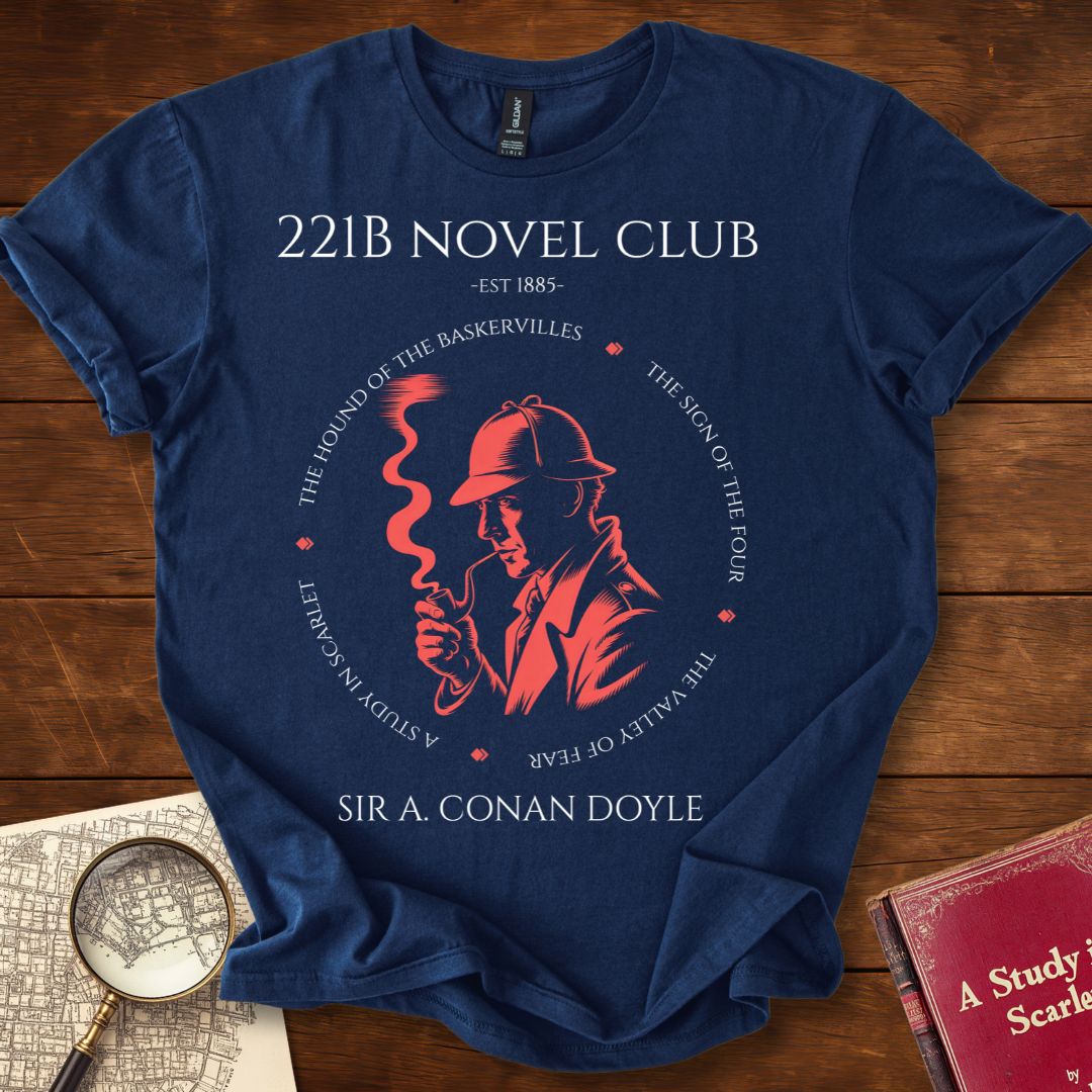 221B Novel Club Sherlock Holmes (Noire Edition) T-Shirt