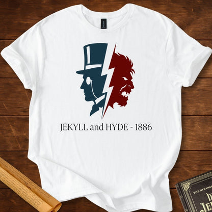 Jekyll and Hyde 1886 – Duality Silhouette Literary T-Shirt