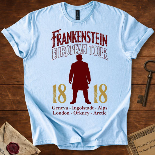Frankenstein European Tour 1818 Distressed T-Shirt
