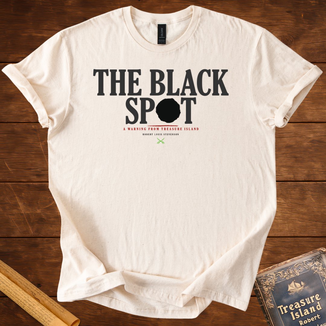The Black Spot — Treasure Island Pirate T-Shirt Natural