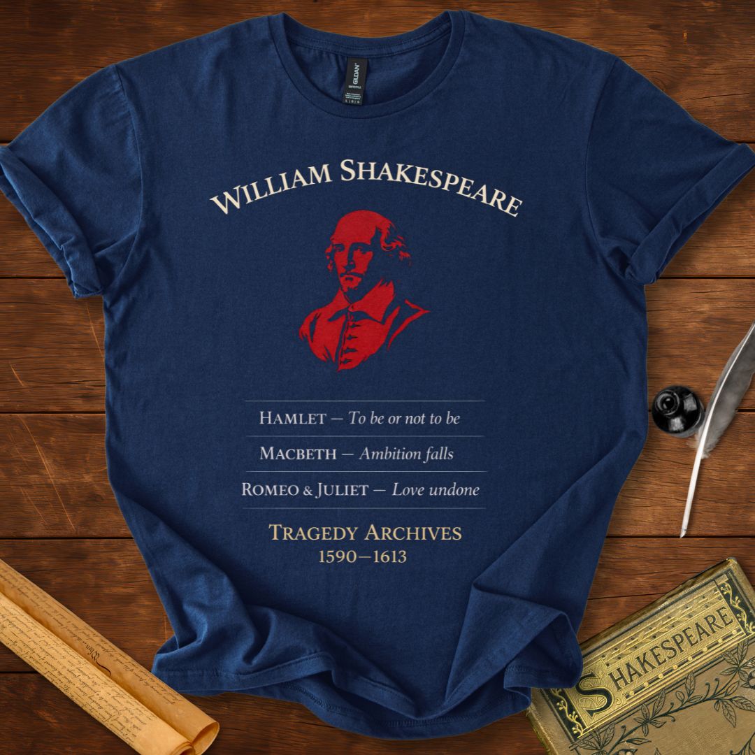 William Shakespeare - Tragedy Archives T-Shirt