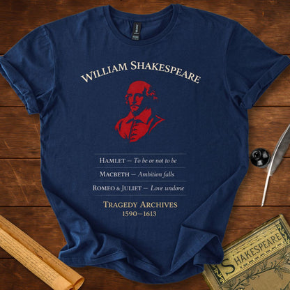 William Shakespeare - Tragedy Archives T-Shirt