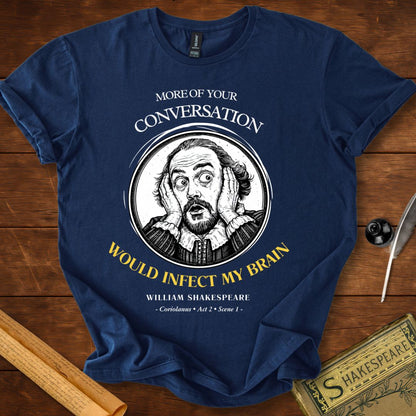More of Your Conversation Shakespeare T-Shirt Navy