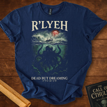 R'LYEH – Dead But Dreaming Lovecraft Horror T-Shirt
