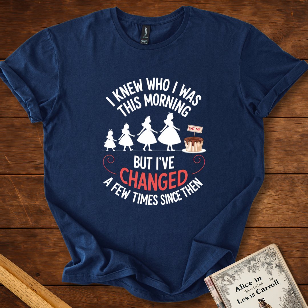 I Knew Who I Was This Morning T-shirt Navy