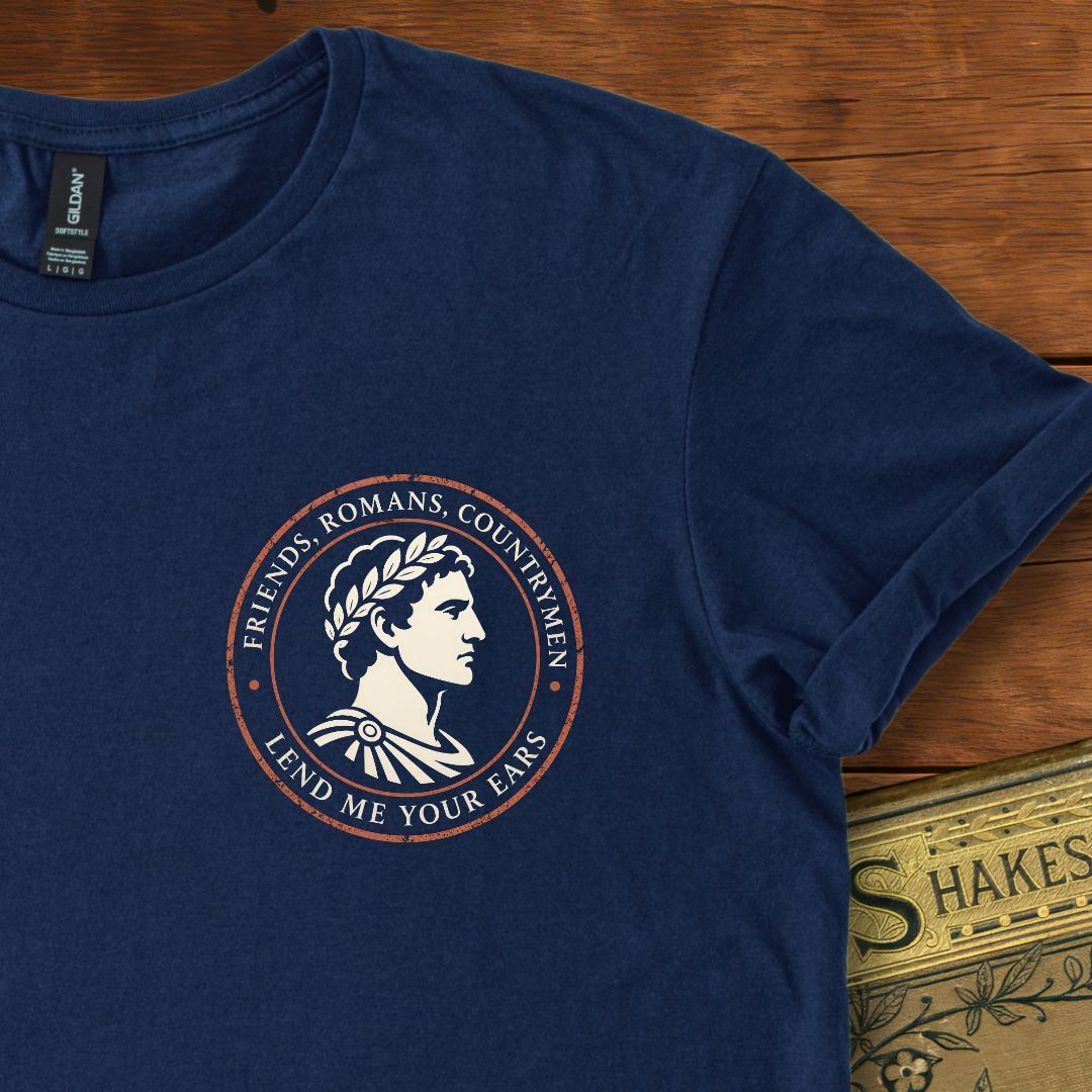 Friends, Romans, Countrymen – Shakespeare Insignia T-Shirt