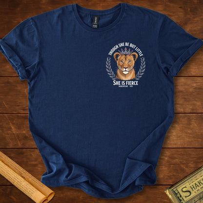 Though She Be But Little Insignia T-Shirt Navy