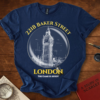 Sherlock Baker Street London Big Ben T-Shirt