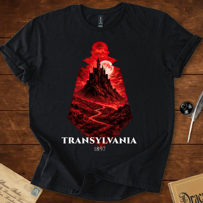 Dracula Transylvania  1897 Silhouette T-Shirt