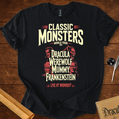 Classic Monsters World Tour T-Shirt Black