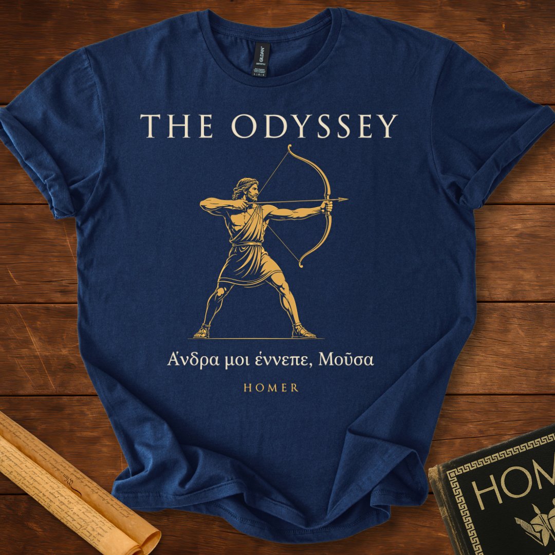 The Odyssey – Archer (Minimal Hero Pose)  Greek Classic Homer T-Shirt