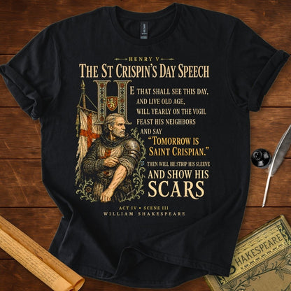 Then Will He Show His Scars | Shakespeare’s Henry V T-Shirt