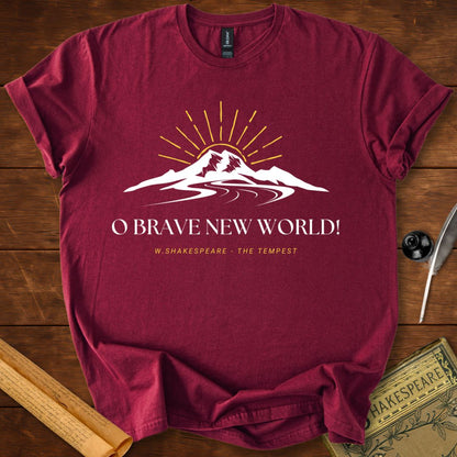 Brave New World Sunrise Shakespeare T-Shirt