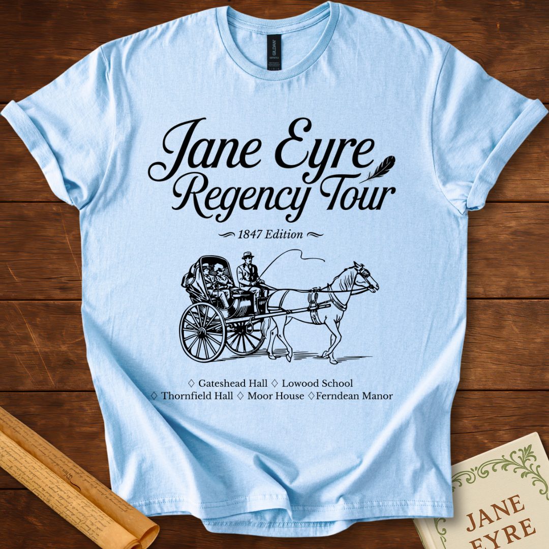 Jane Eyre Regency Tour T-Shirt Light Blue