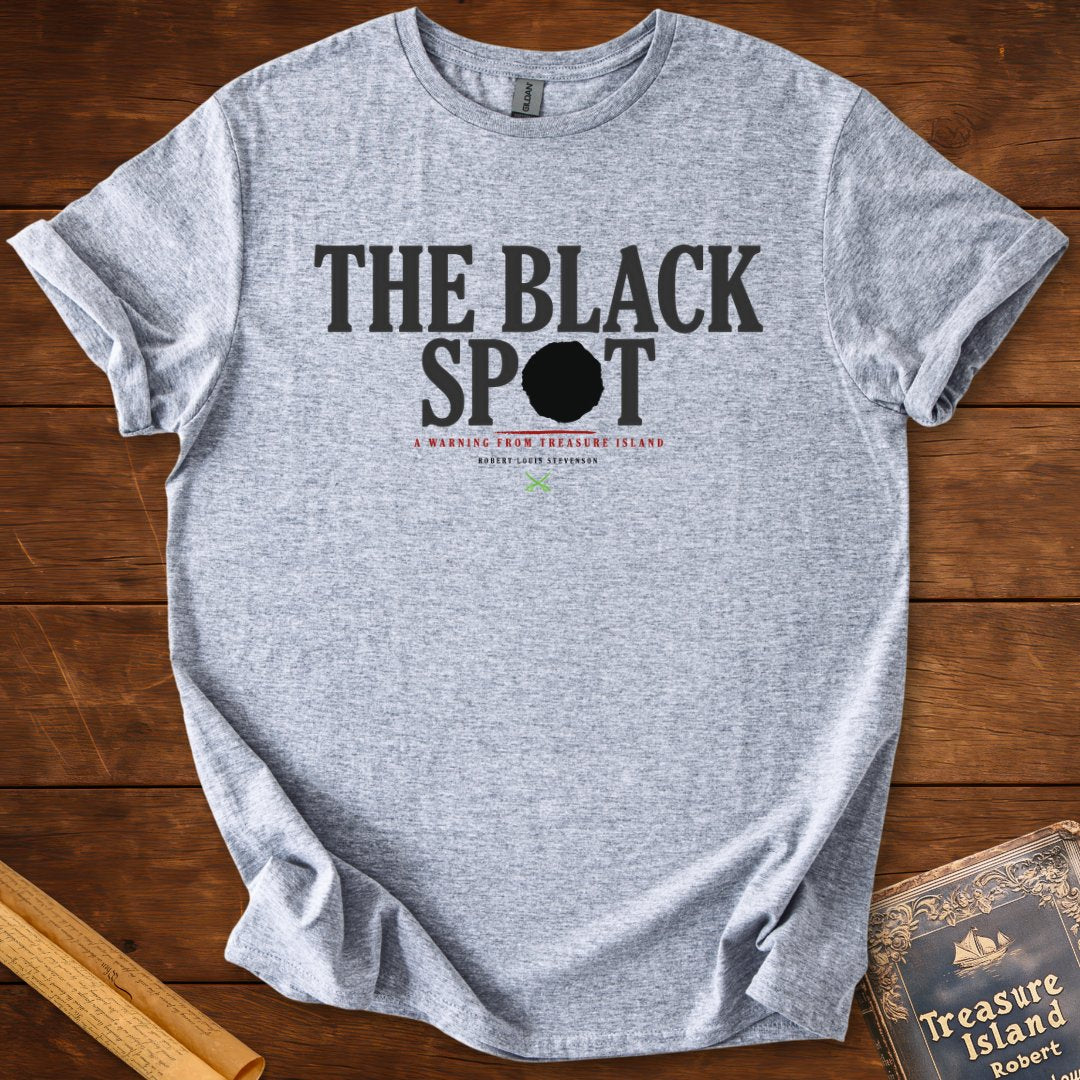 The Black Spot — Treasure Island Pirate T-Shirt Sport Grey
