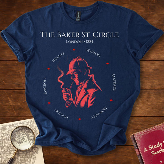 The Baker Street Circle: London 1885 Edition - Sherlock Holmes T-Shirt