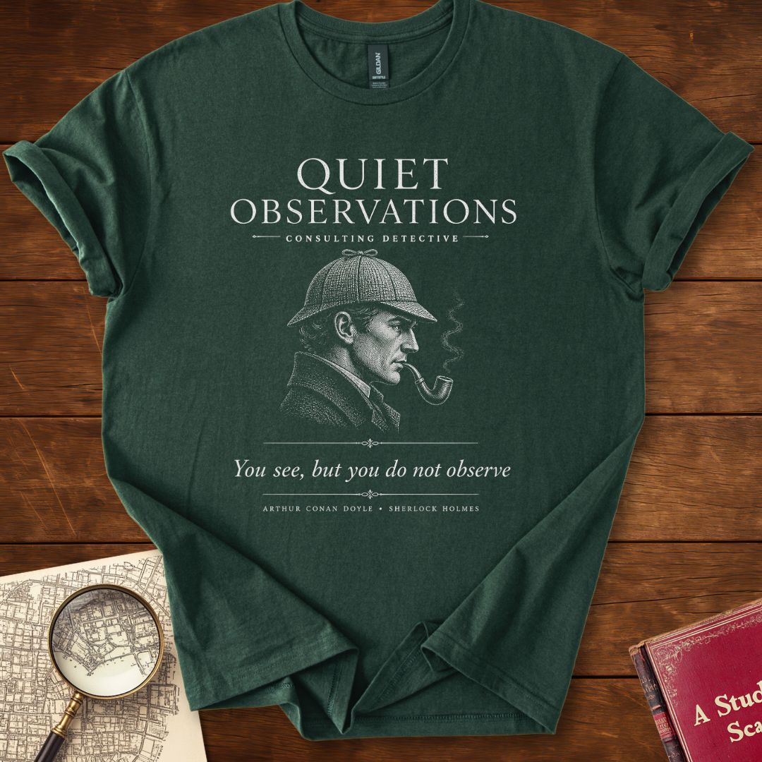 Sherlock Holmes - Quiet Observations T-Shirt Forest Green