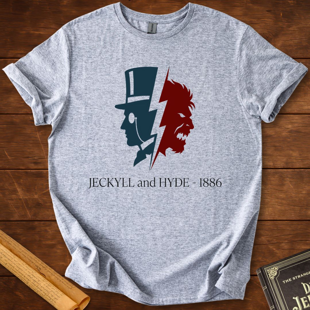 Jekyll and Hyde 1886 – Duality Silhouette Literary T-Shirt
