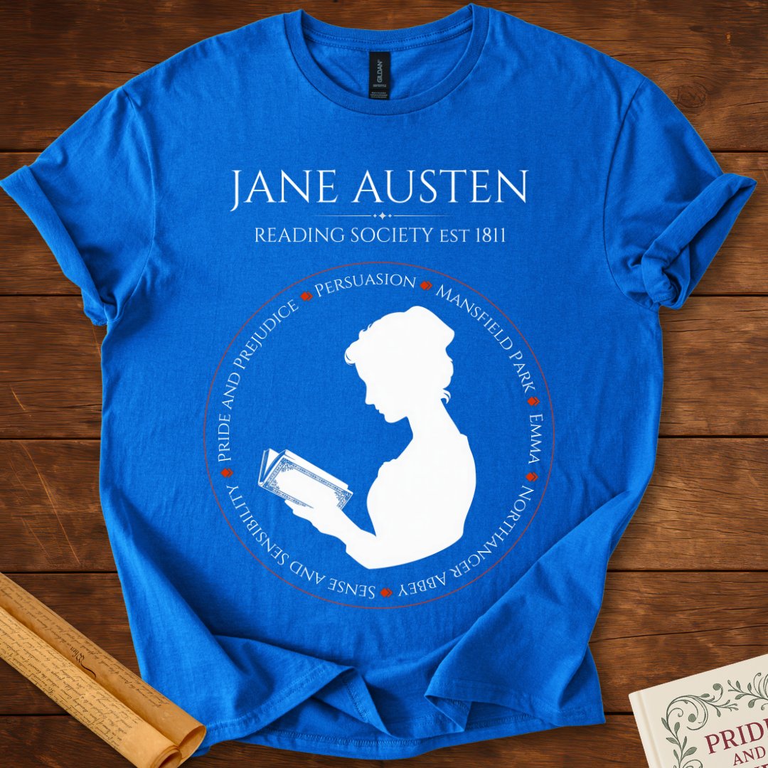 Jane Austen Reading Society (Novels) T-Shirt Royal
