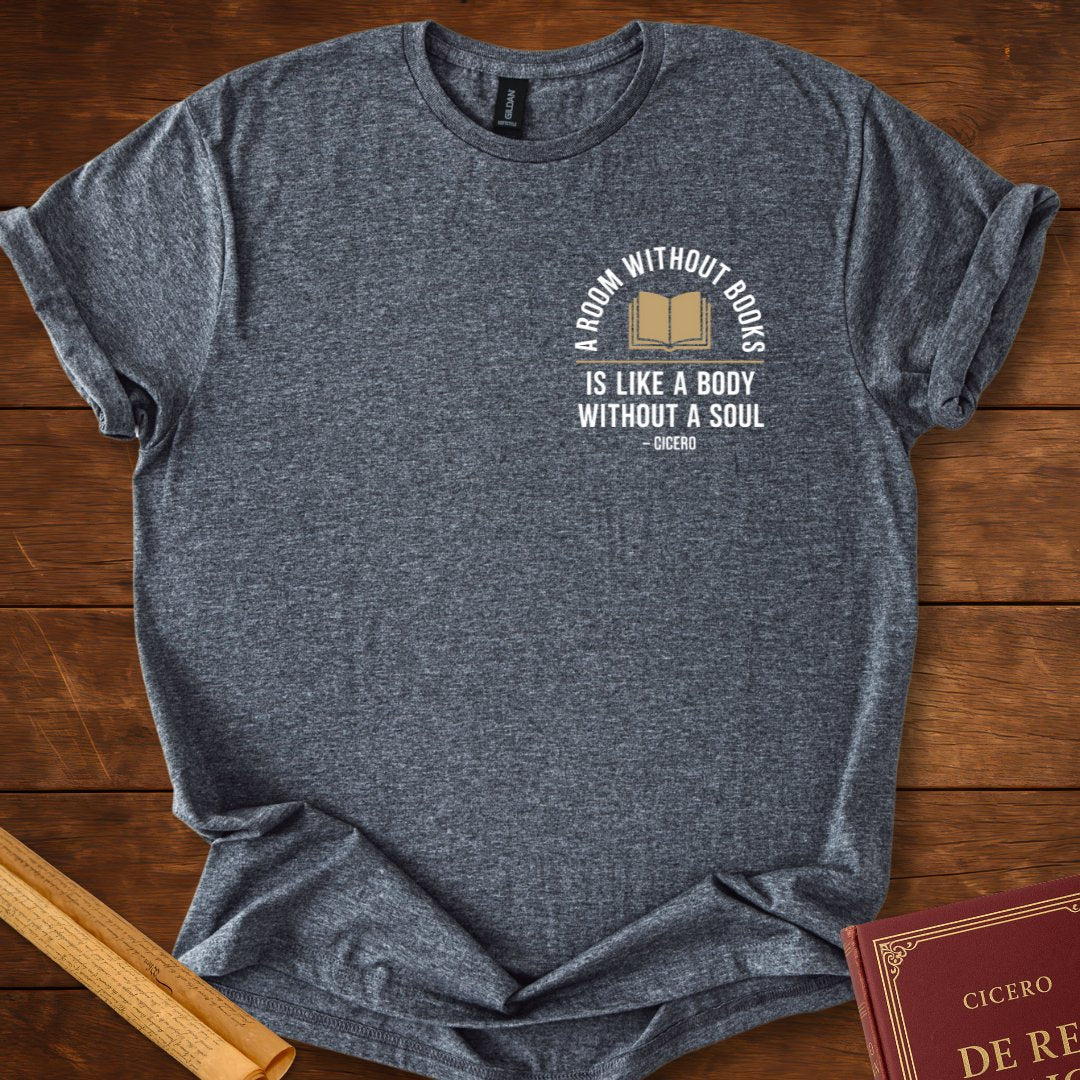 A Room Without Books Cicero Insignia T-Shirt Dark Heather