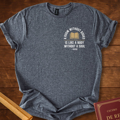 A Room Without Books Cicero Insignia T-Shirt Dark Heather