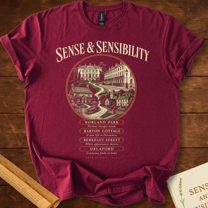 Sense and Sensibility Literary Locations T-Shirt