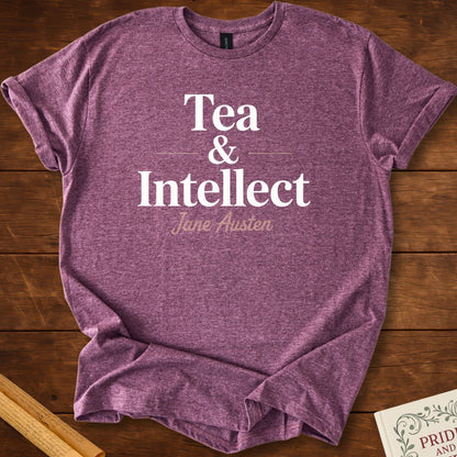 Tea and Intellect Jane Austen T-Shirt Heather Maroon