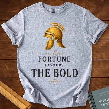 Fortune Favours the Bold – The Aeneid Premium Roman Literature T-Shirt