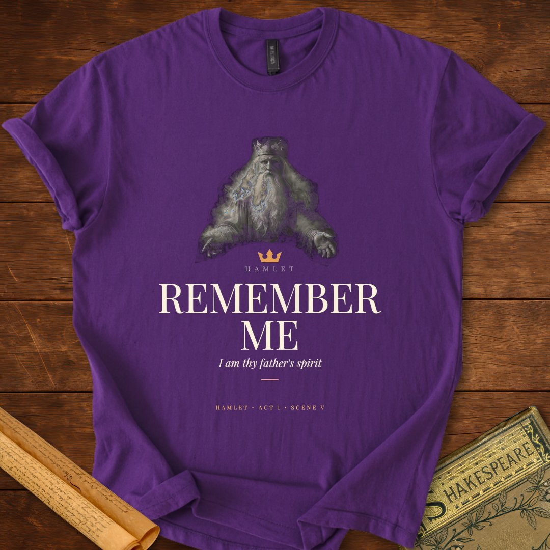 Remember Me — Hamlet Ghost of the King T-Shirt Purple