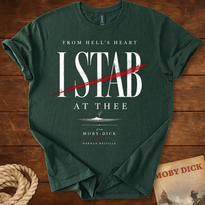 From Hell's Heart I Stab at Thee – Moby-Dick Literary T-Shirt
