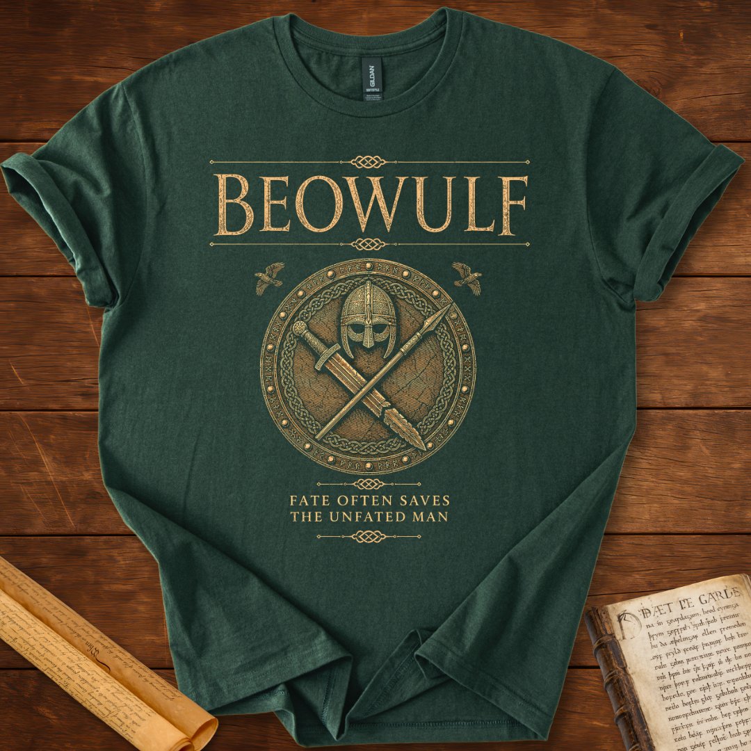 Fate Often Saves | Beowulf Literary T-Shirt