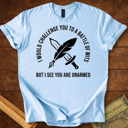 Battle of Wits Shakespeare Literary Wit T-Shirt