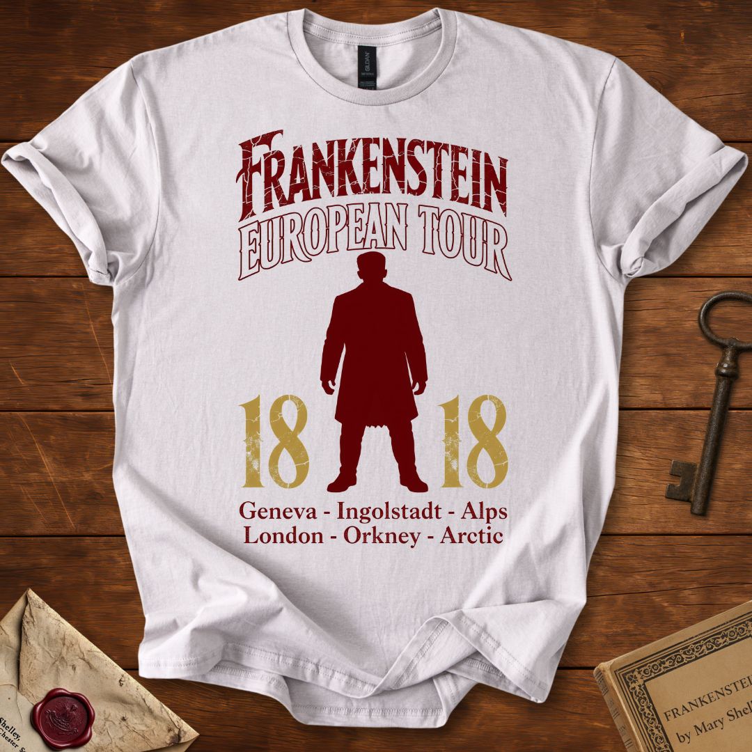 Frankenstein European Tour 1818 Distressed T-Shirt