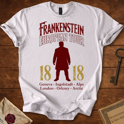 Frankenstein European Tour 1818 Distressed T-Shirt