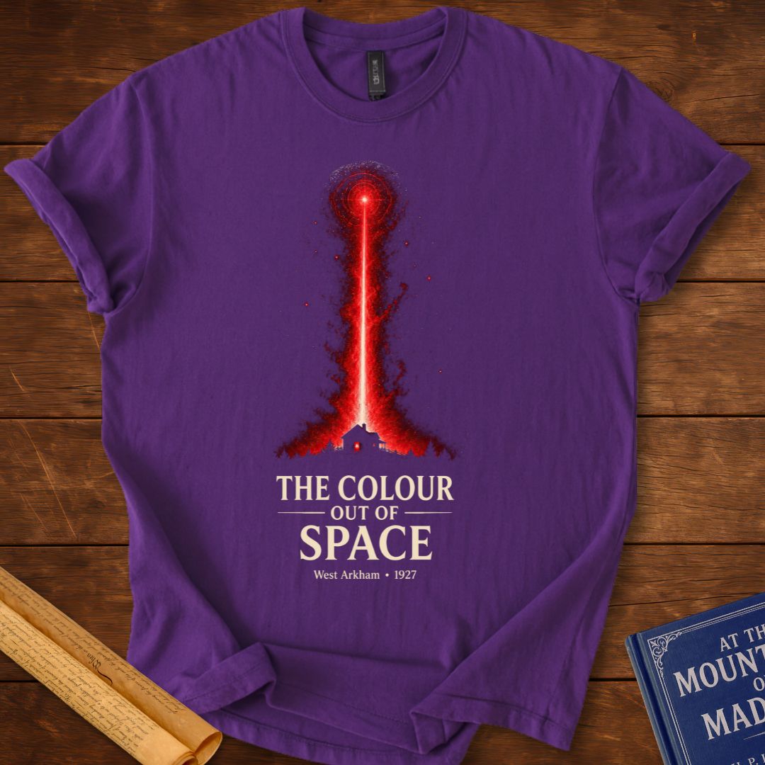 H. P. Lovecraft – The Colour Out of Space Cosmic Horror T-Shirt Purple