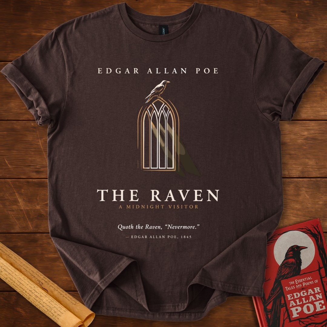 The Raven – A Midnight Visitor Edgar Allan Poe T-Shirt