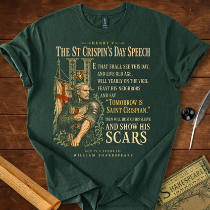 Then Will He Show His Scars | Shakespeare’s Henry V T-Shirt