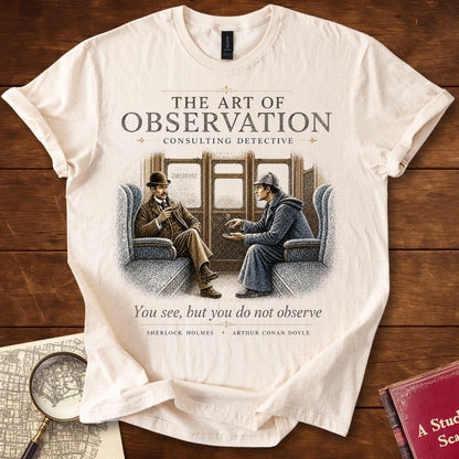 The Art of Observation Sherlock Holmes T-Shirt