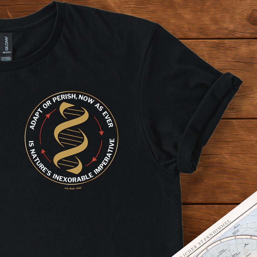 Adapt or Perish T-Shirt Black