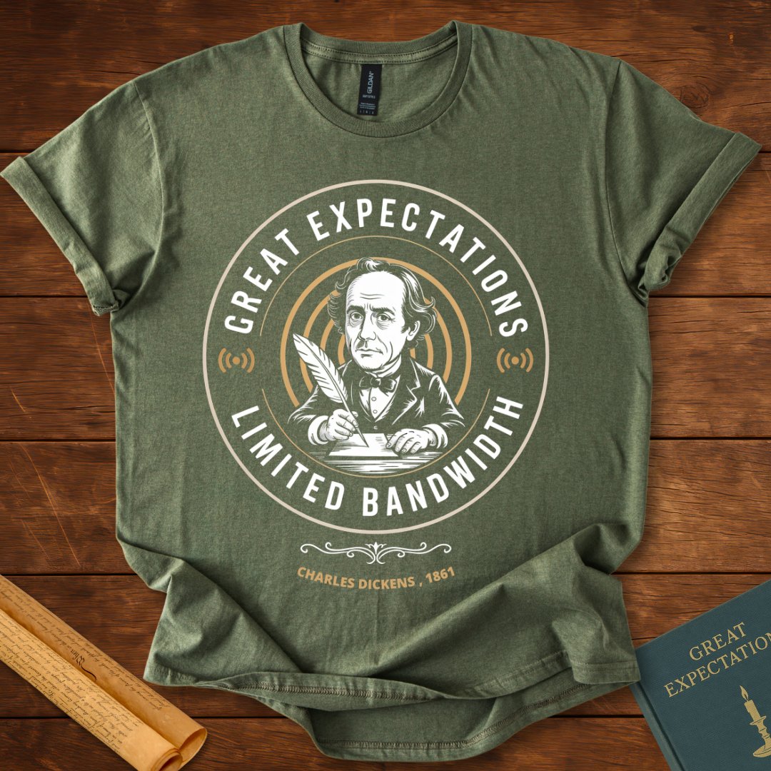 Great Expectations, Limited Wifi T-Shirt Military Green