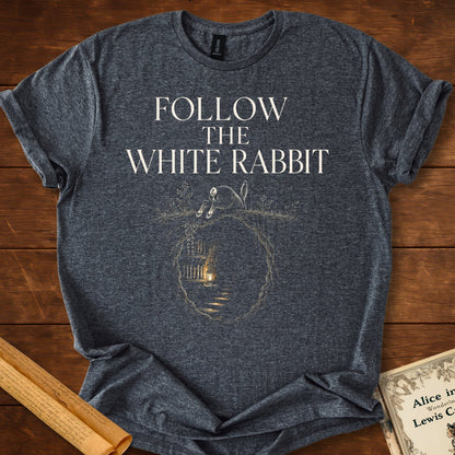 Follow The White Rabbit – Literary Adventure T-Shirt