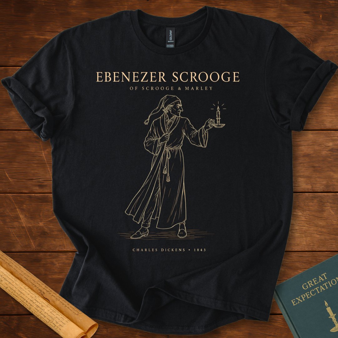 Ebenezer Scrooge T-Shirt – A Christmas Carol Literary Tee