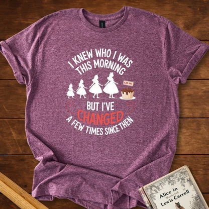 I Knew Who I Was This Morning T-shirt Heather Maroon