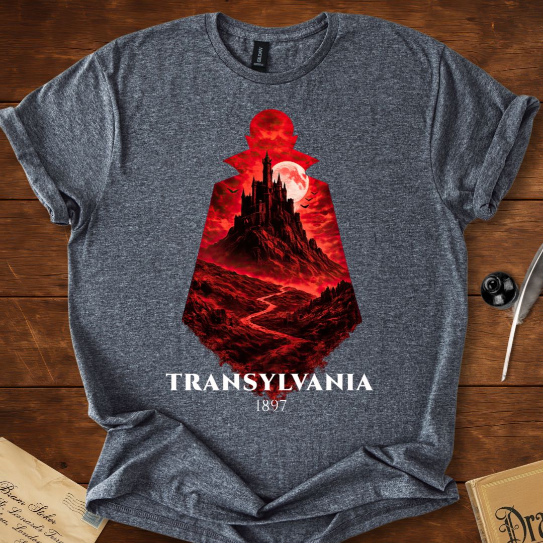 Dracula Transylvania  1897 Silhouette T-Shirt