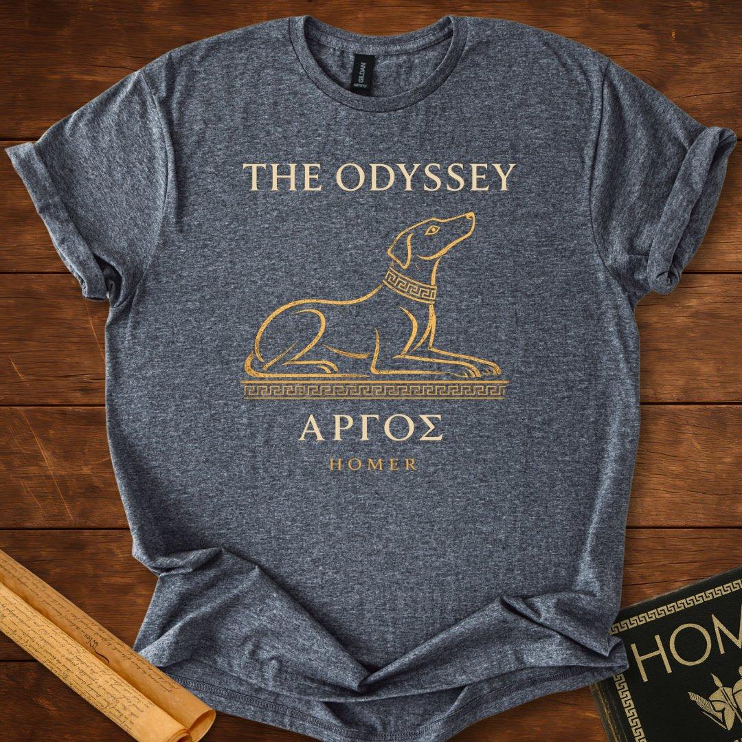 The Odyssey – Argos the Faithful Hound T-Shirt Dark Heather Grey