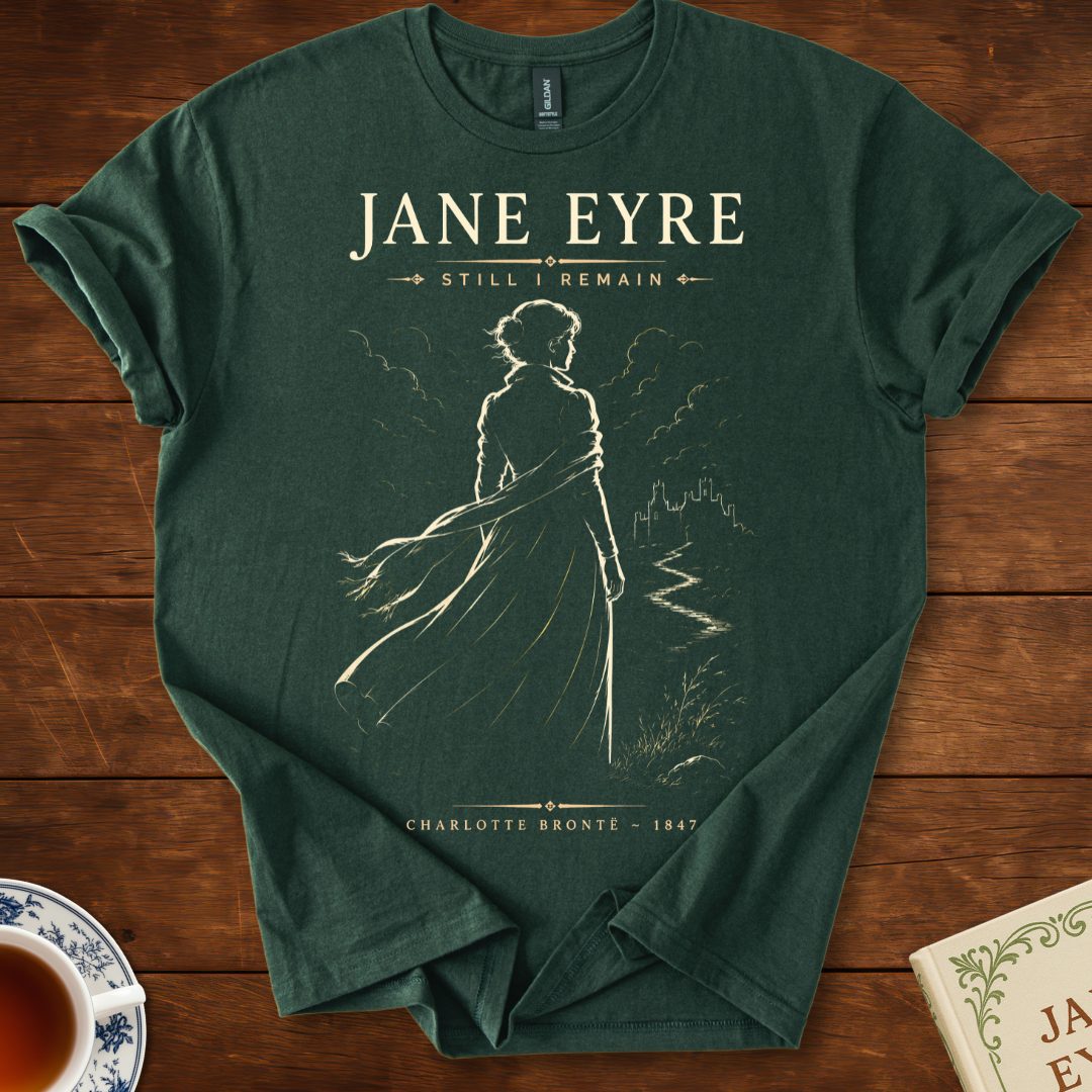 Jane Eyre – Still I Remain T-Shirt Forest Green